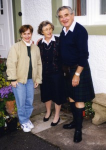 Diane with the Grays in Scotland